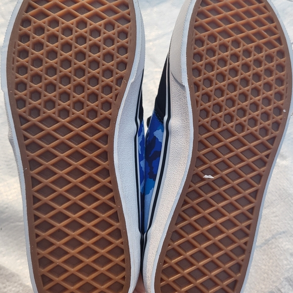 NWOT Vans Atwood camo black blue lace up sneakers size 3Y - Picture 4 of 7